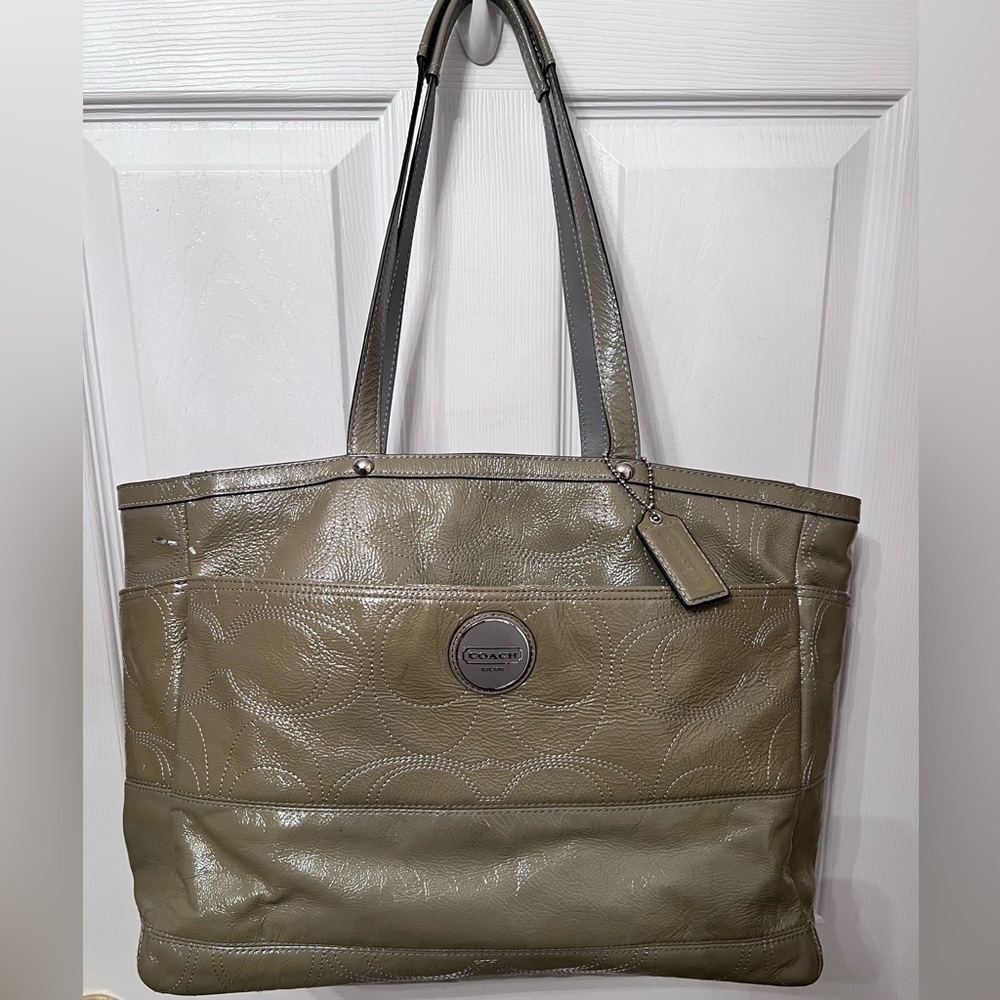 Coach Olive Green Tote Bag or Diaper bag